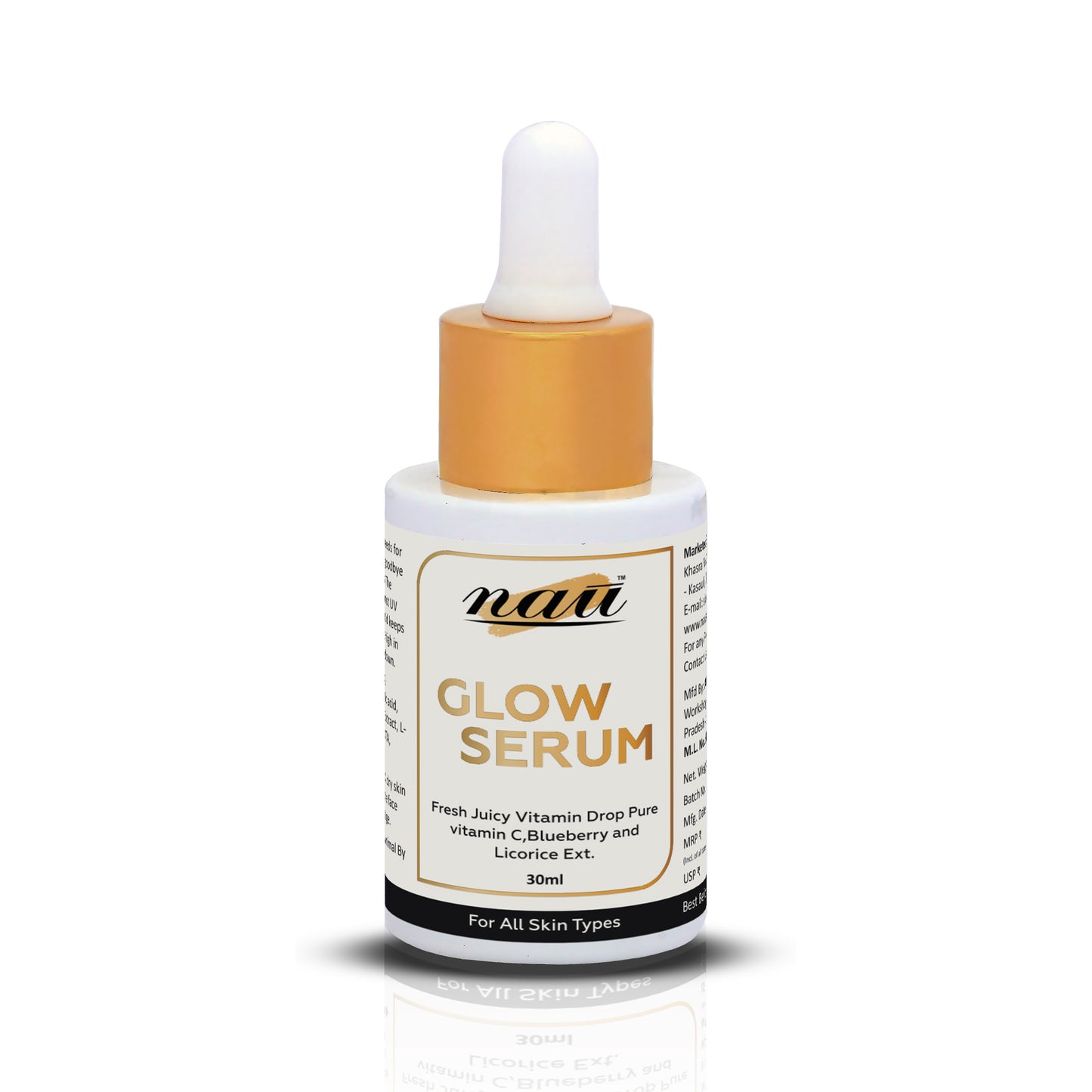Glow Serum With Pure vitamin C, Blueberry and Licorice Ext.