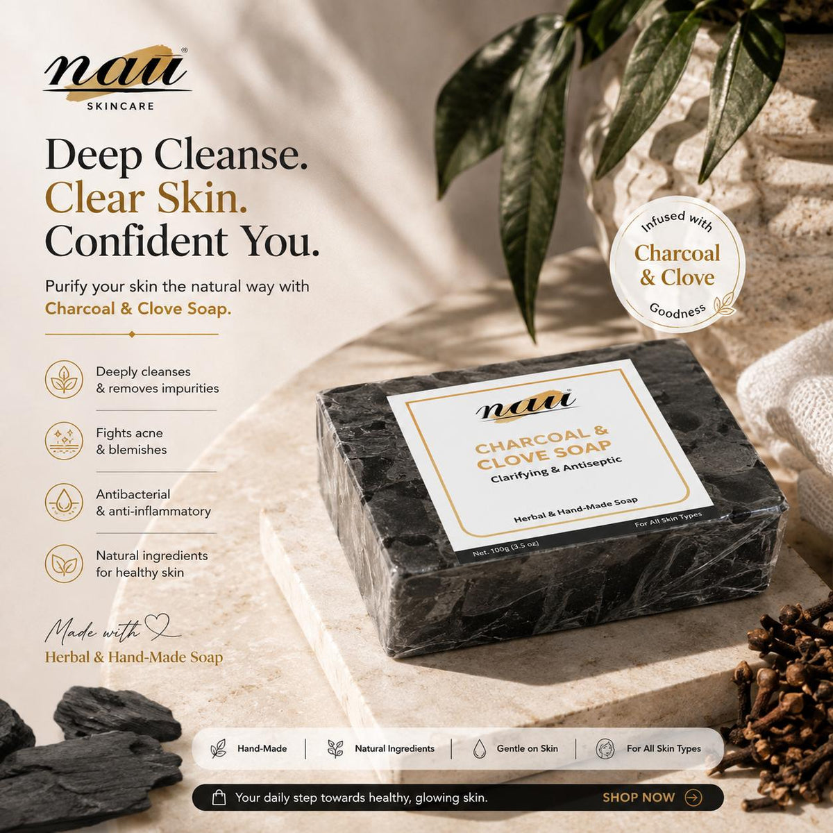 CHARCOAL & CLOVE SOAP