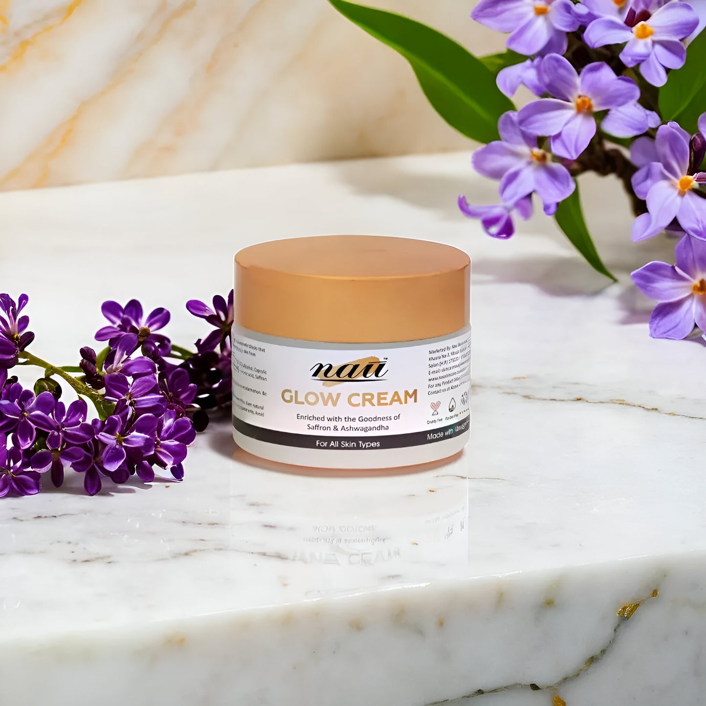 Nau Glow Cream with  saffron & Ashwagandha